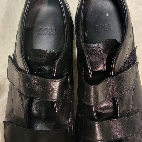Boss By Hugo Boss Mens Black Leather Shoes - Picture 5 of 16